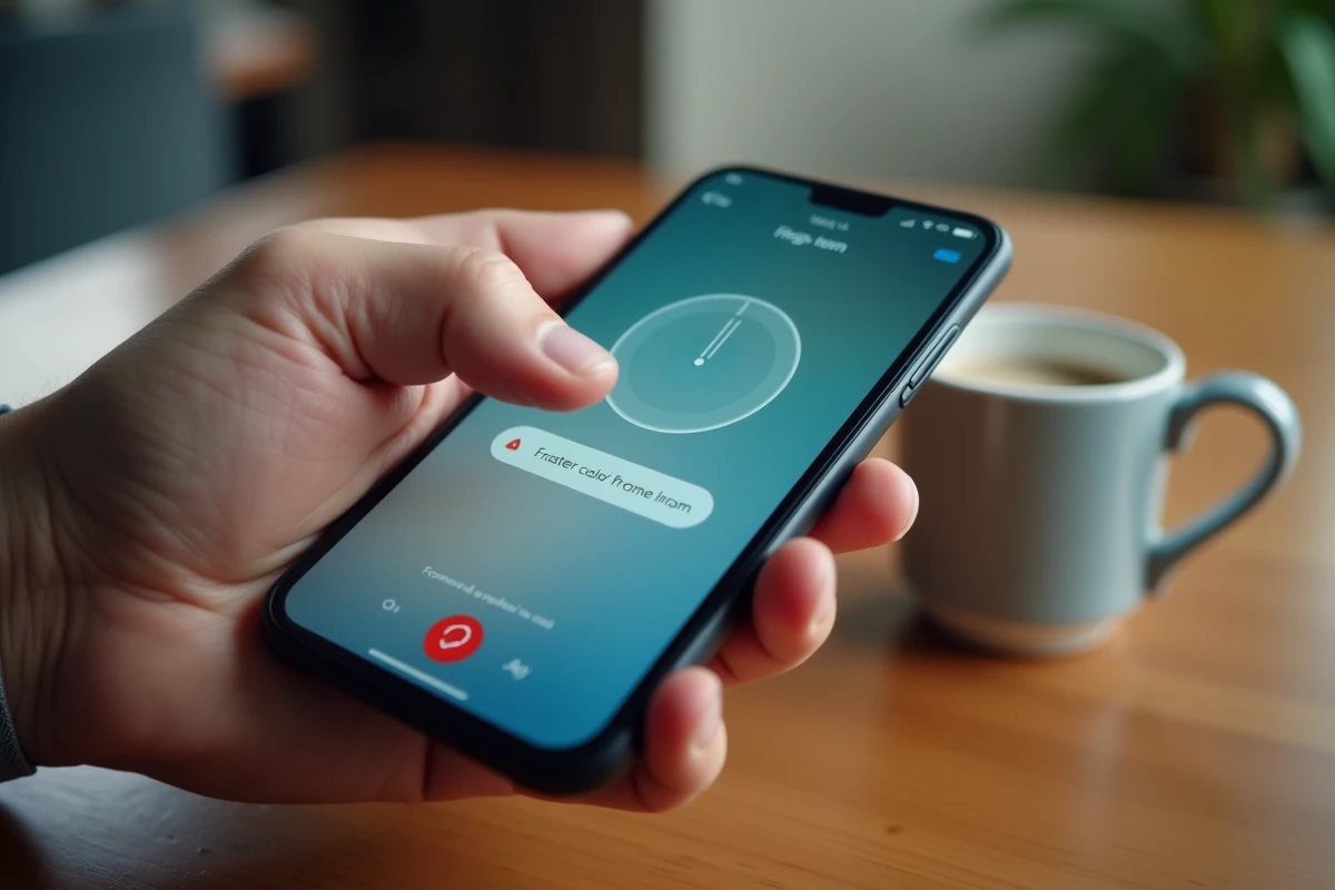 Gros plan d'un smartphone affichant une erreur de l'application Epsilon Scan avec un message de blocage